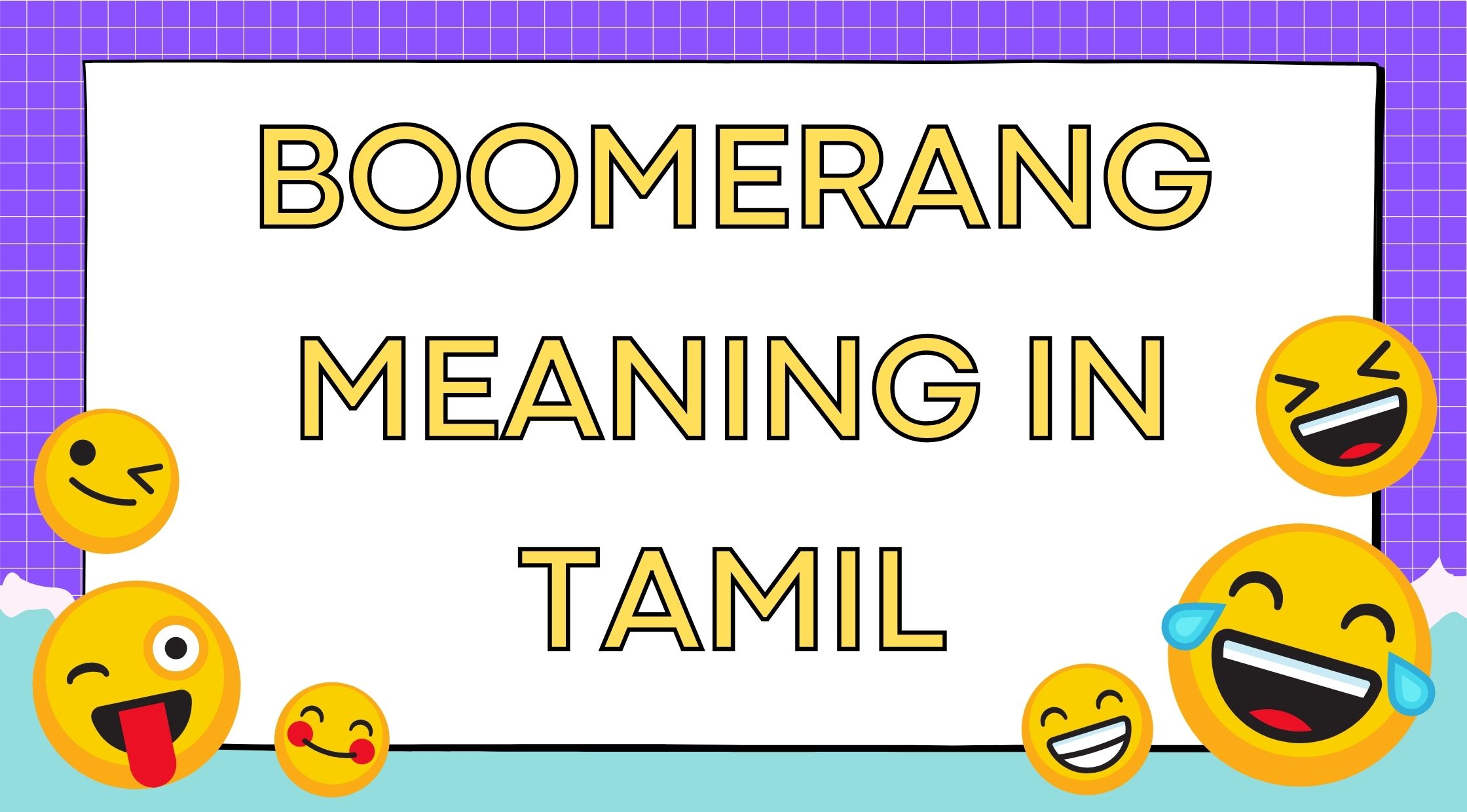 Boomerang Meaning in Tamil